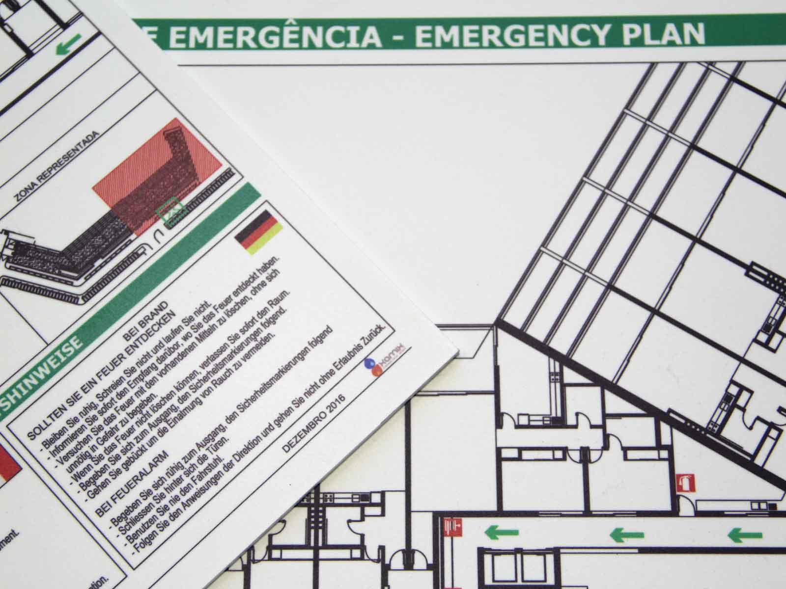 Elaboração de Planos e Plantas de emergência